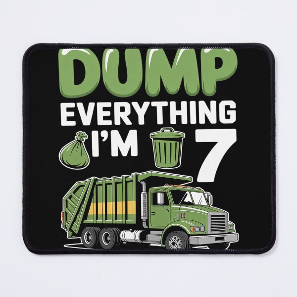 Item preview, Kids Recycling Trash 7 Year Old Garbage Truck 7th Birthday Boys designed and sold by DetroitMug.