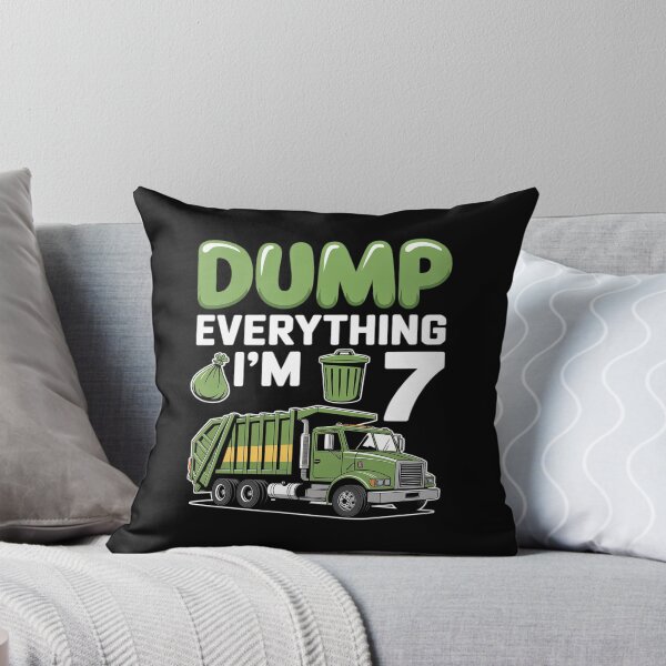 Item preview, Kids Recycling Trash 7 Year Old Garbage Truck 7th Birthday Boys designed and sold by DetroitMug.