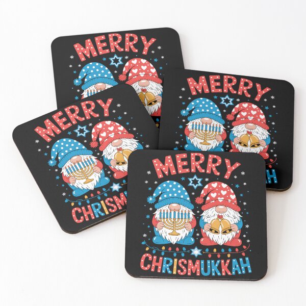 Item preview, Happy Chrismukkah Gnomes Merry Christmas and Happy Hanukkah designed and sold by georgiaarsnal.