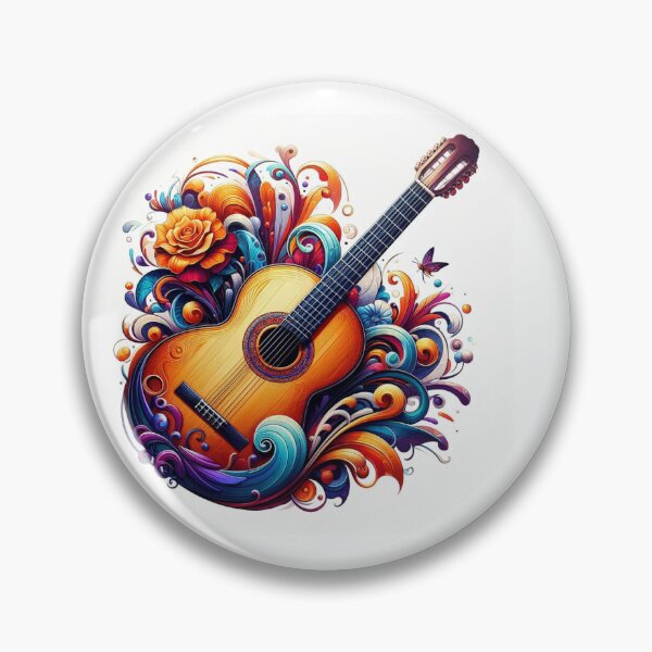 Item preview, Passion for music and the color of the flamenco guitar designed and sold by nicnacc.