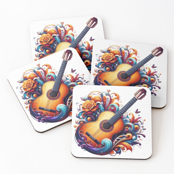 Item preview, Passion for music and the color of the flamenco guitar designed and sold by nicnacc.