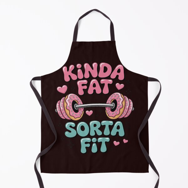 Item preview, Kinda Fit Sorta Fat Funny Donut Gym designed and sold by DetroitMug.