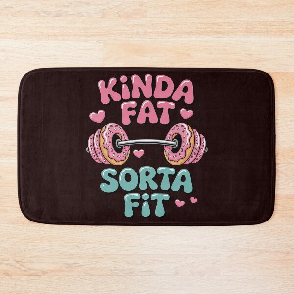 Item preview, Kinda Fit Sorta Fat Funny Donut Gym designed and sold by DetroitMug.