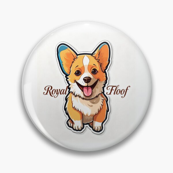 Item preview, Royal Floof – Cute Regal Corgi Print designed and sold by GoxyVision.