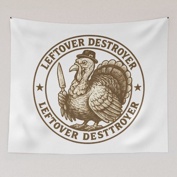 Item preview, Leftover Destroyer Vintage Turkey Badge designed and sold by SoulenCify.