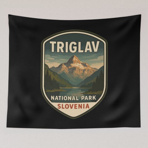 Item preview, Triglav National Park Slovenia Vintage Travel designed and sold by TomFrontierArt.