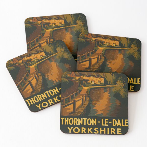 Item preview, ' Chocolate box House' Thornton Le Dale Yorkshire designed and sold by The Deco Bureau.