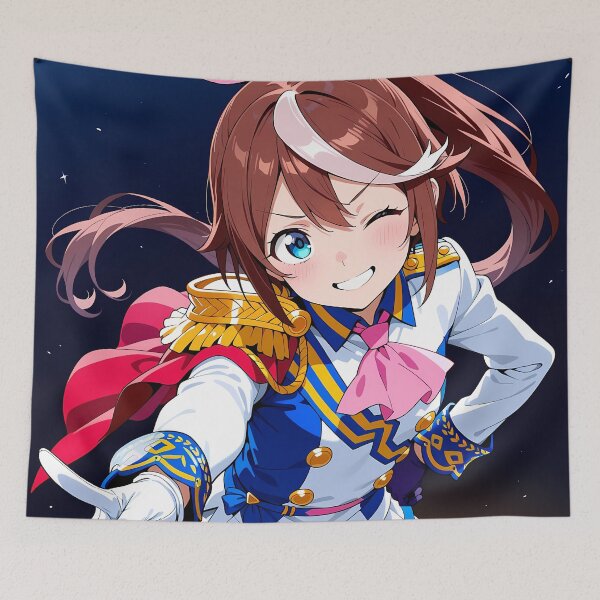 Item preview, Tokai Teio Uma Musume Pretty Derby Anime Girl Idol Stage Night Glow designed and sold by CarlosBender.