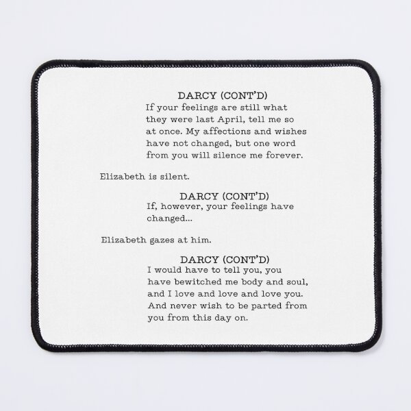 Item preview, Pride and Prejudice (2005) Screenplay. Mr Darcy Proposal designed and sold by CoCoArt-Ua.