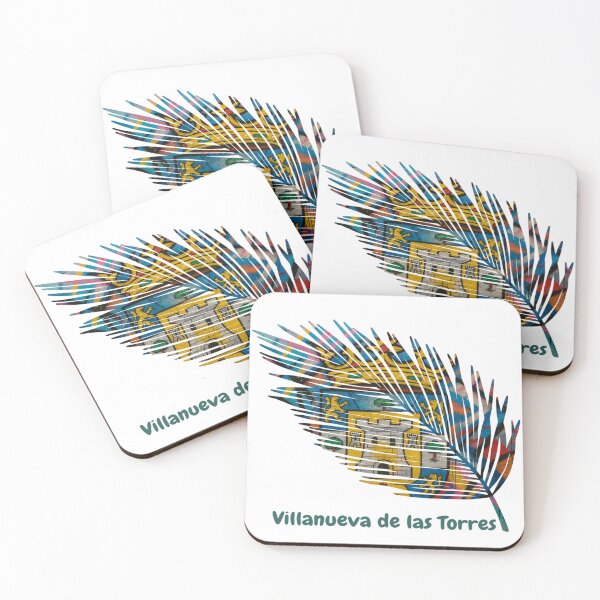 Item preview, Abstract Flag of Villanueva de las Torres – Feather Shape Design designed and sold by ArteJorge48.
