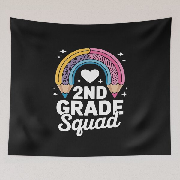 Item preview, Second Grade Squad 2nd Grade Team Retro First Day of School designed and sold by GaryPacheco6.