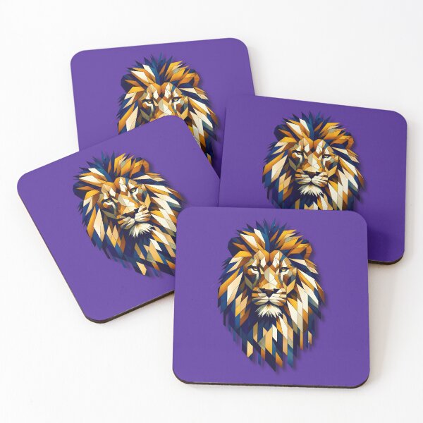 Item preview, AN ARTISTIC GEOMETRIC LION designed and sold by infinitearte.