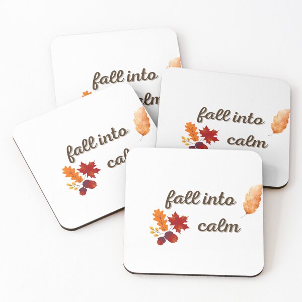 Item preview,  Fall Into Calm — Minimal Autumn Aesthetic Quote Design designed and sold by batoot1.