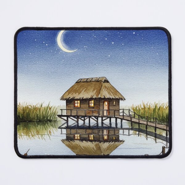Item preview, Lake at night designed and sold by Design4uStudio.