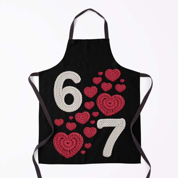 Item preview, Crochet 67 - Valentine - valentines day - lucky 67 - born in 1967 - since 67 - highway 67 - rule 67 - 67 years old - milestone 67 - anniversary 67 designed and sold by JansenGS.