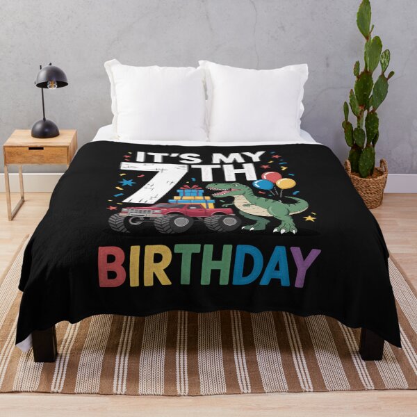 Item preview, Seven 7th Birthday Dinosaur Monster Truck designed and sold by GaryPacheco6.