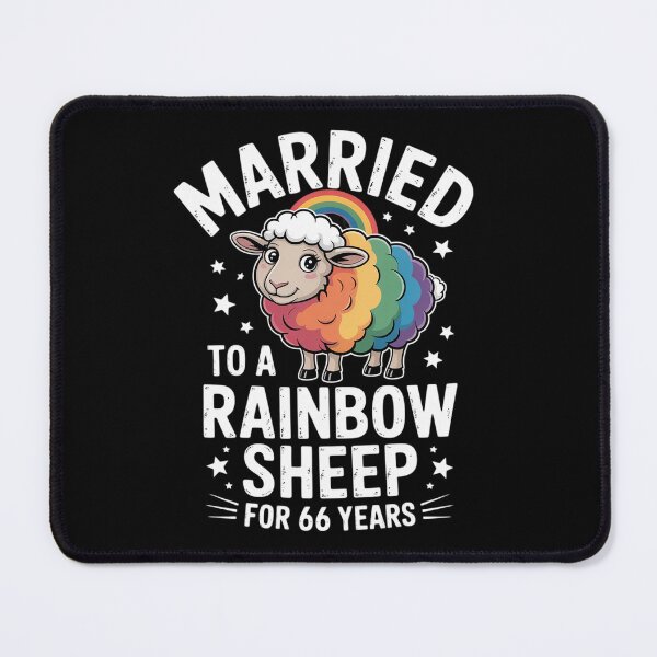 Item preview, 66 Years Married Gay Lesbian LGBTQ 66th Wedding Anniversary designed and sold by RoyTill0Art.