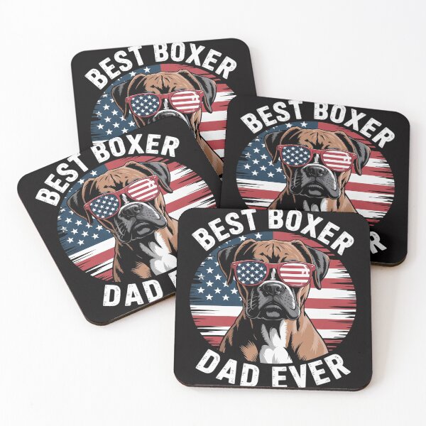 Item preview, Best Boxer Dad Ever Dog Lover American Flag Gift Men designed and sold by Viepenny.