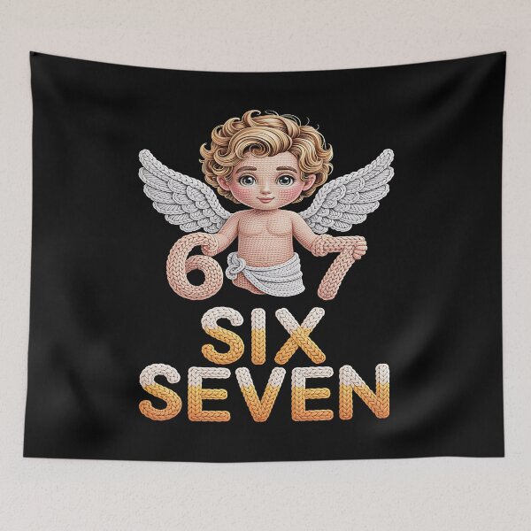 Item preview, Crochet 67 - Valentine - valentines day - lucky 67 - born in 1967 - since 67 - highway 67 - rule 67 - 67 years old - milestone 67 - anniversary 67 designed and sold by JansenGS.