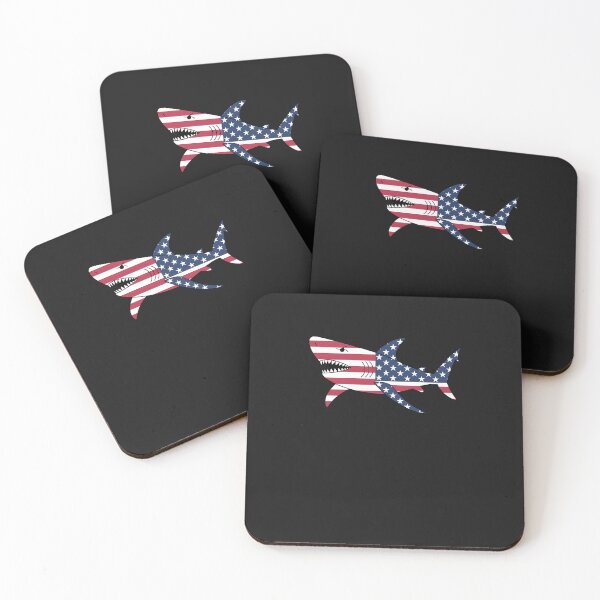 Item preview, Shark American Flag Jawsome 4th Of July Kids Boys designed and sold by GaryPacheco6.