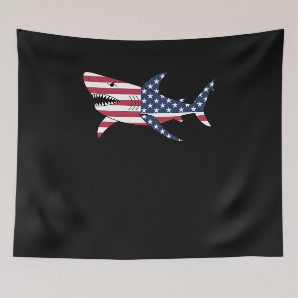 Item preview, Shark American Flag Jawsome 4th Of July Kids Boys designed and sold by GaryPacheco6.