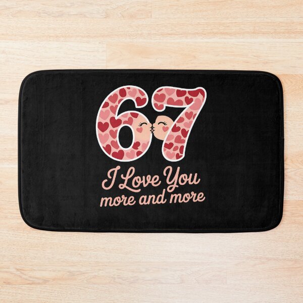 Item preview, Valentine 67 - Valentine - valentines day - lucky 67 - born in 1967 - since 67 - highway 67 - rule 67 - 67 years old - milestone 67 - anniversary 67 designed and sold by JansenGS.