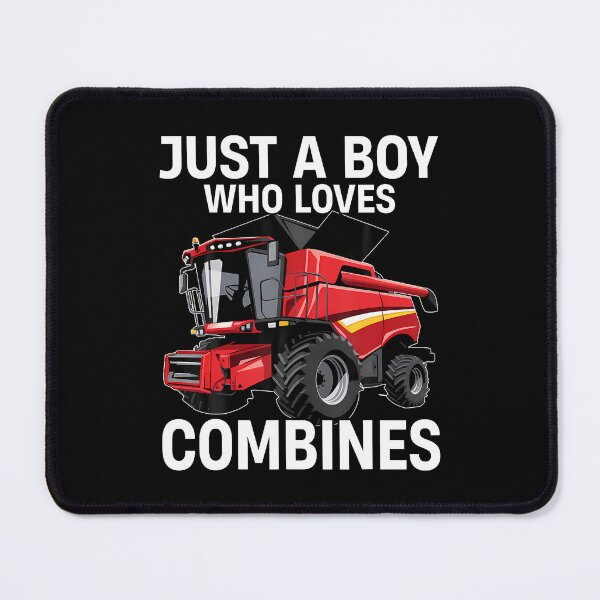 Item preview, Just A Boy Who Loves Combines Red Combine Harvester designed and sold by MadalynKiehn.