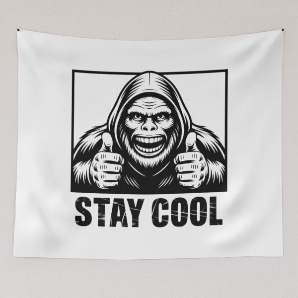 Item preview, Stay Cool Gorilla – Streetwear Urban Primate Illustration designed and sold by DesignNadine.