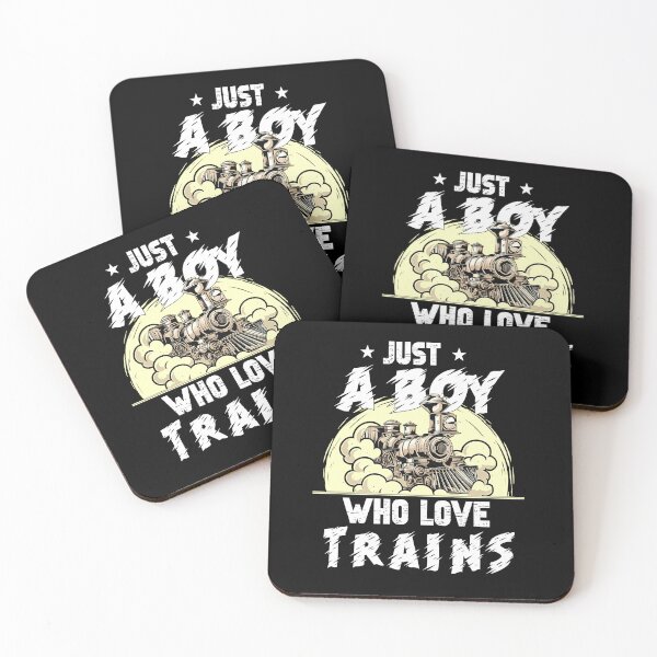 Item preview, Just a Boy Who Loves Trains - Grunge Steam Engine Design designed and sold by LarryMBrown.