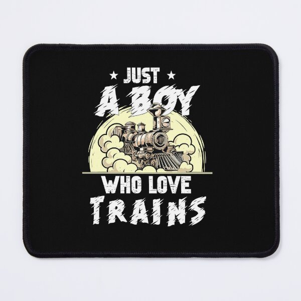Item preview, Just a Boy Who Loves Trains - Grunge Steam Engine Design designed and sold by LarryMBrown.