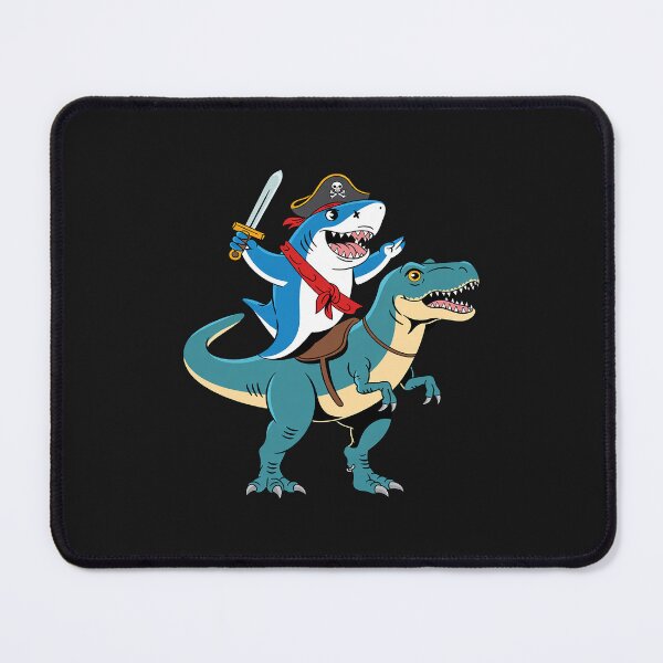 Item preview, Shark Pirate Dinosaur T rex T Shirt Jawsome Boys Kids Men designed and sold by GaryPacheco6.