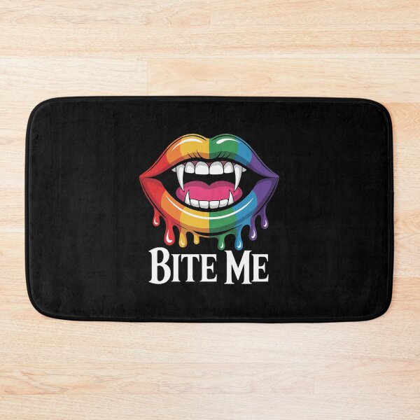 Item preview, Bite Me Vampire Lips Fangs LGBTQ+ Pride Halloween Costume designed and sold by RoyTill0Art.