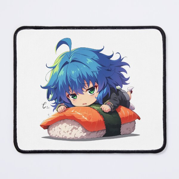 Item preview, Xenovia Quarta Resting On Sushi Roll Kawaii Chibi High School Dxd Anime designed and sold by CarlosBender.