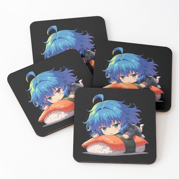 Item preview, Xenovia Quarta Resting On Sushi Roll Kawaii Chibi High School Dxd Anime designed and sold by CarlosBender.