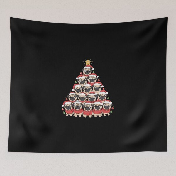 Item preview, Pug Christmas Tree Dog Santa Xmas Boys Girls Merry Dogmas designed and sold by dainegilbert.