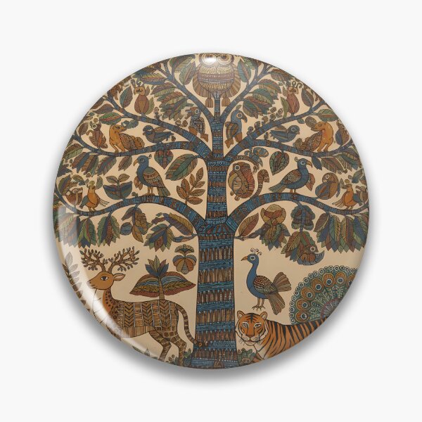 Item preview, Sacred Forest Life in Gond Style designed and sold by digisetumedia.