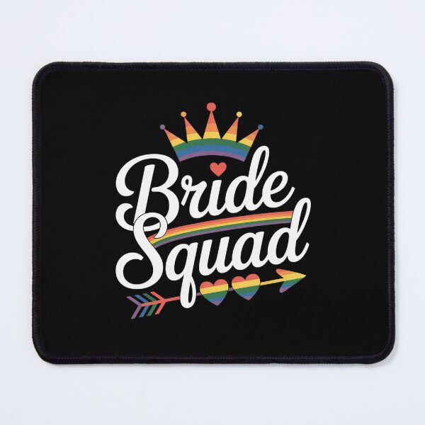 Item preview, Bride Squad LGBT Pride Lesbian Bachelor Wedding Engagement designed and sold by RoyTill0Art.