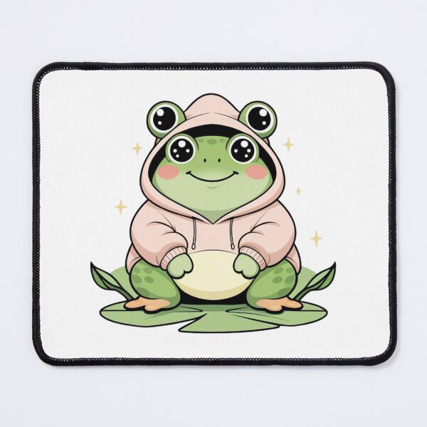 Item preview, Kawaii Frog Hoodie Design | Cute Pastel Frog Illustration for Cozy Aesthetic Apparel . designed and sold by printeGear.