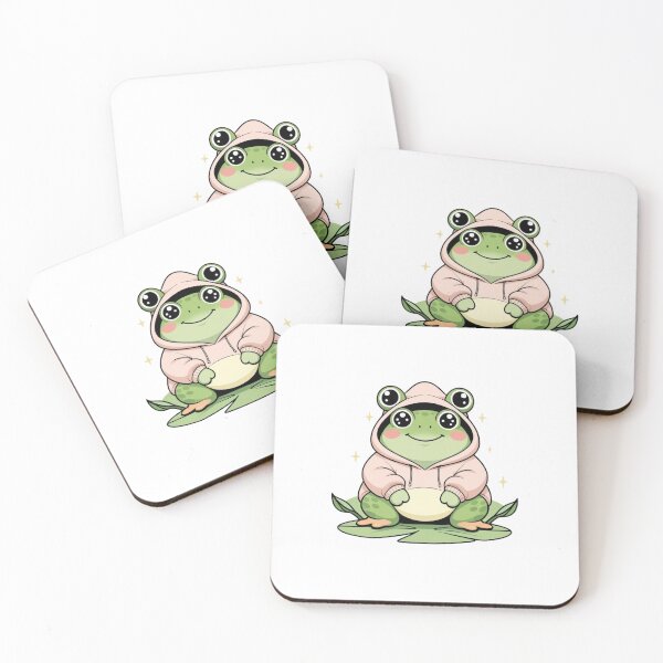 Item preview, Kawaii Frog Hoodie Design | Cute Pastel Frog Illustration for Cozy Aesthetic Apparel . designed and sold by printeGear.