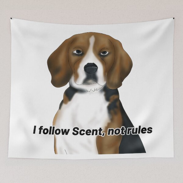 Item preview, Beagle – “I Follow Scent, Not Rules” – Funny Dog Lover Design designed and sold by Crack-in-Colors.