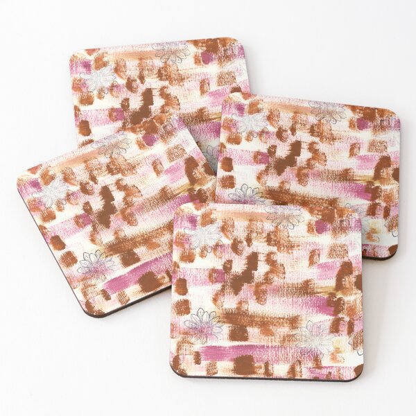 Item preview, Pink and Brown Painty Paper 2 designed and sold by Elliementalist.