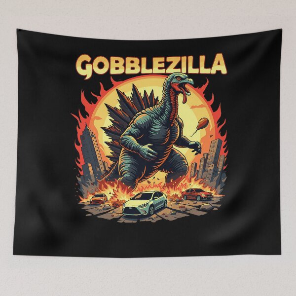 Item preview, Funny Style Thanksgiving Humor Happy Gobblezilla Quote Retro designed and sold by nguyenconguan80.