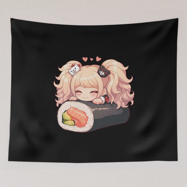 Item preview, Junko Enoshima Danganronpa Chibi Kawaii Sushi Anime Girl designed and sold by CarlosBender.