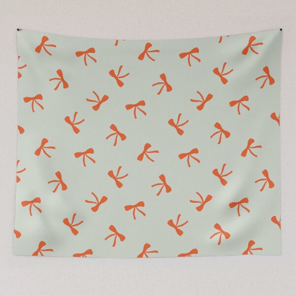 Item preview, Preppy Bows Festive Winter Holiday Christmas Red and Peppermint Green designed and sold by Prajakta  Rao.