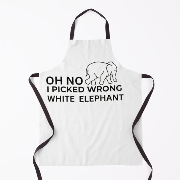 Item preview, Ho No I Picked Wrong White Elephant For Elephant Lovers Holiday Gift designed and sold by Thread&Fable.