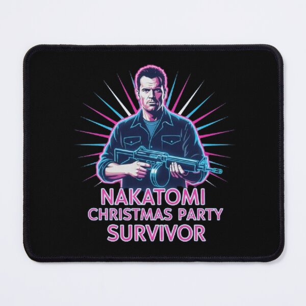 Item preview, Die Hard Christmas Party Survivor Retro Neon designed and sold by Amelia Design.