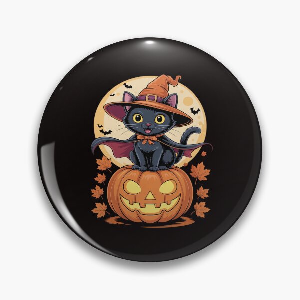 Item preview, Kitten Cat Halloween Witch Costume Jack O Lantern designed and sold by CultureSpec.