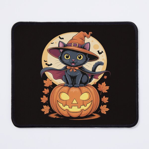 Item preview, Kitten Cat Halloween Witch Costume Jack O Lantern designed and sold by CultureSpec.
