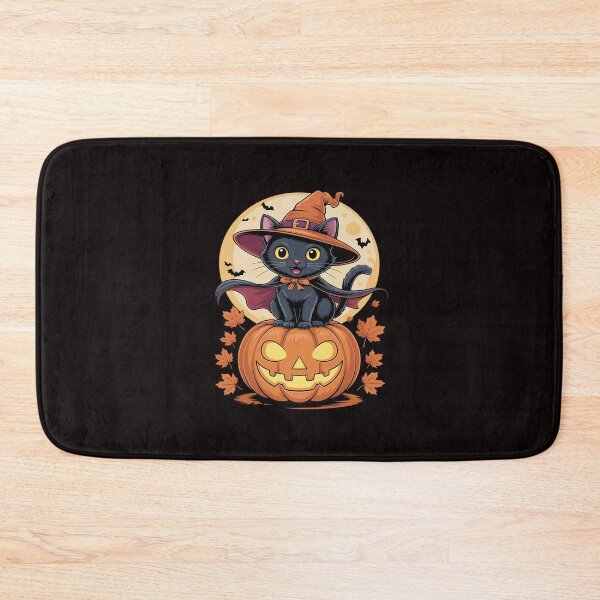 Item preview, Kitten Cat Halloween Witch Costume Jack O Lantern designed and sold by CultureSpec.