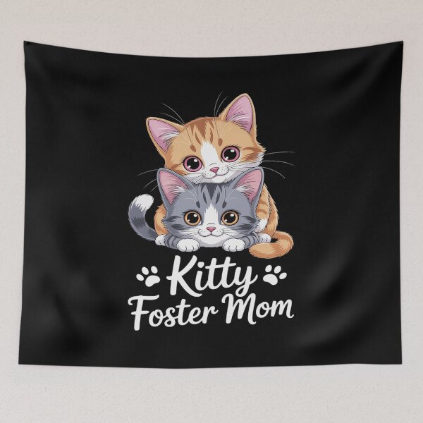 Item preview, Kitten Foster Mom Cute Cat Lover Gift Playful Kitties designed and sold by CultureSpec.